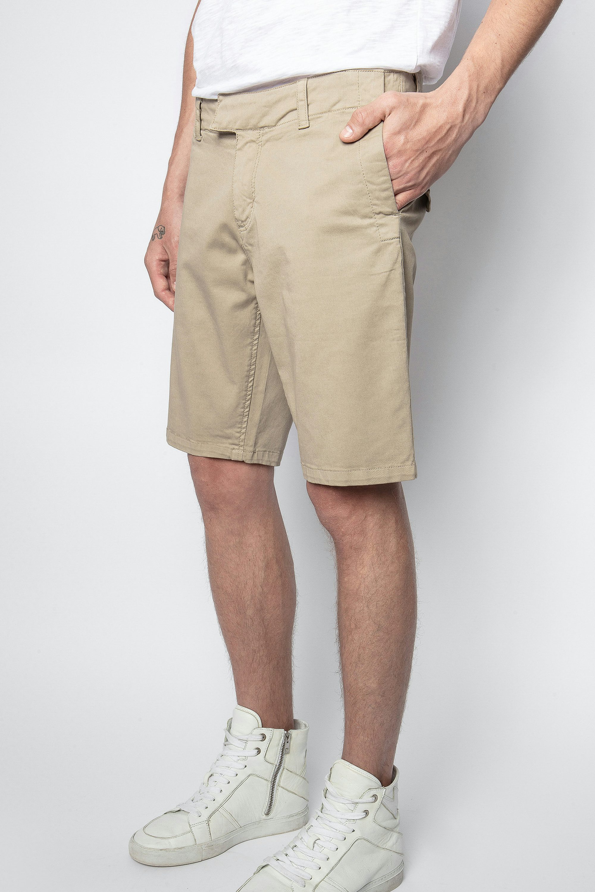 Pascal Chino Shorts - Men’s beige shorts.